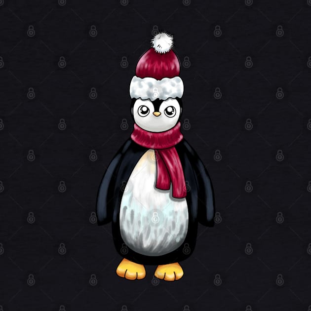 Santa Hat Penguin by Lady Lilac